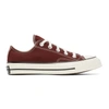 CONVERSE BURGUNDY CHUCK 70 LOW SNEAKERS