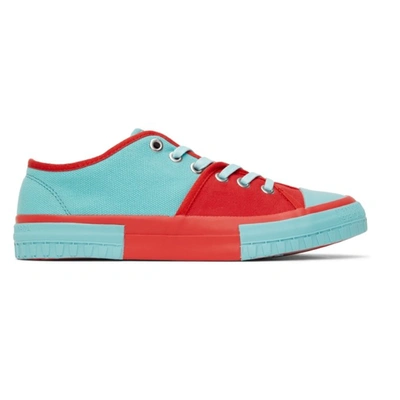 Camperlab Tws Colour-block Sneakers In Blue/red