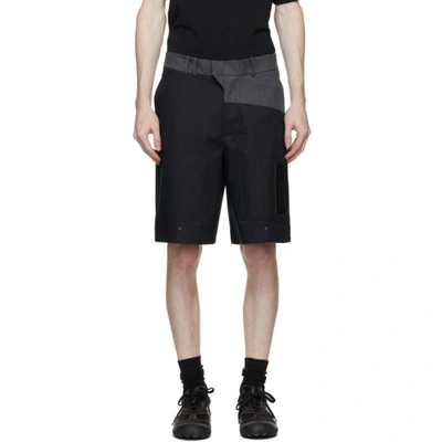 A-cold-wall* Mens Black X Mackintosh Relaxed Cotton Shorts 38