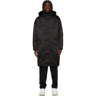 Etudes Studio Ohio Zipped-hood Coat In Black