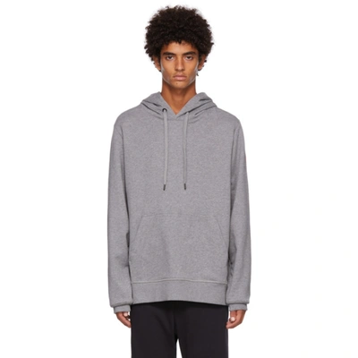 Canada Goose Grey Huron Hoody Black Label In Stone Heather