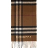 BURBERRY CASHMERE CONTRAST CHECK SCARF