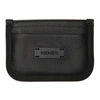 KENZO BLACK LEATHER COURIER CARD HOLDER