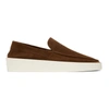 FEAR OF GOD BROWN & OFF-WHITE SUEDE 'THE LOAFER' LOAFERS