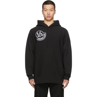Moncler 2 Genius 1952 ブラック スウェット　Mサイズ Moncler Genius 2 Moncler 1952 Black Fleece Large Logo Hoodie