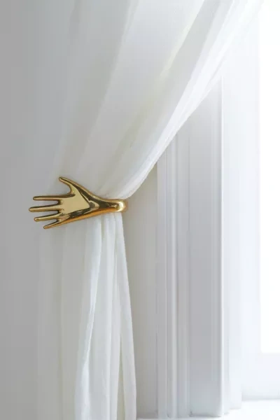 Urban Outfitters Hand Curtain Tie-back In Gold