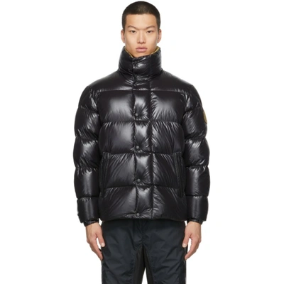 Moncler Genius 2 Moncler 1952 Dervo Logo-appliquéd Quilted Glossed-shell Down Jacket In Black