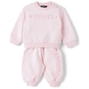 VERSACE BABY PINK BRANDED TRACKSUIT SET