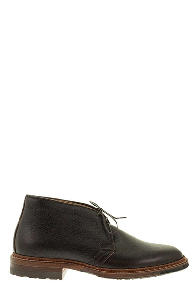 Alden Shoe Company Alden Chukka - Leather Ankle Boot In Brown