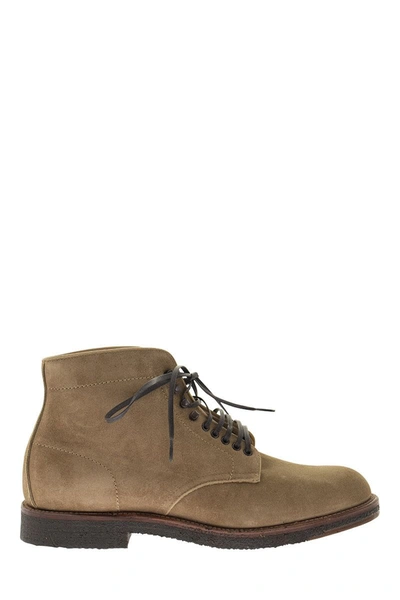 Alden Shoe Company Alden Smooth Toe Commando Sole Boot In Tan