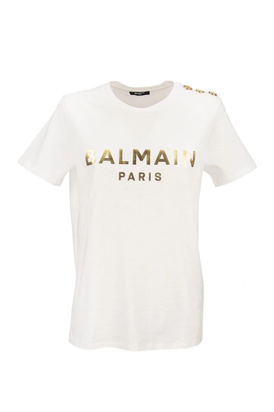 Logo-print Cotton T-shirt In White