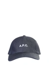 Apc Navy Denim Charlie Baseball Cap In Blue