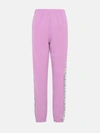 Chiara Ferragni Lilac Cotton Logomania Pants In Violet