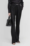 Tom Ford High-waisted Stretch-silk Satin Trousers In Black