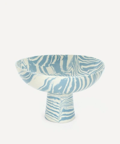 Henry Holland Studio Blue And White Large Chalice Bowl In Blue/ivory