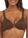 Spanx Bra-llelujah Front-close T-shirt Bra In Chestnut Brown