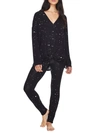 Splendid To The Moon Knit Pajama Set In Black