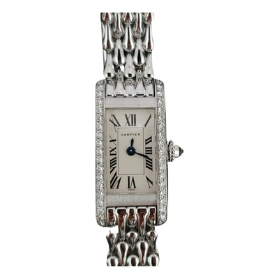 Pre-owned Cartier White Gold Watch In Silver