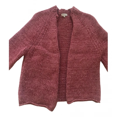 Pre-owned Dries Van Noten Wool Cardigan In Pink