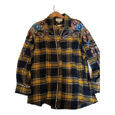 Pre-owned Gucci Wool Shirt In Navy