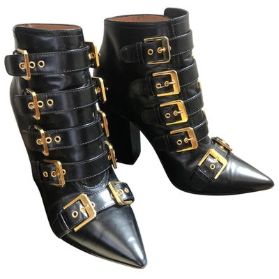 Pre-owned Laurence Dacade Leather Buckled Boots In Black