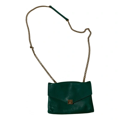 Pre-owned Carolina Herrera Leather Handbag In Green