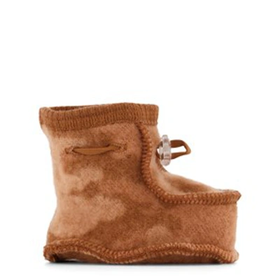 Joha Babies'  Copper Camo Booties In Brown