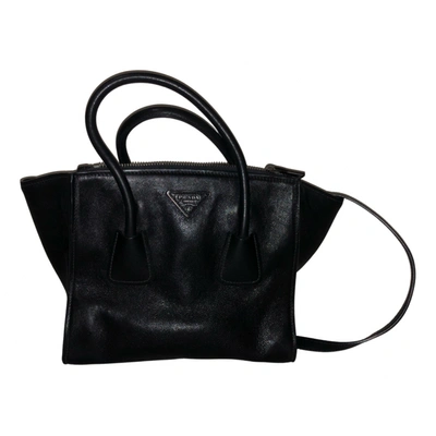 Pre-owned Prada Leather Handbag In Black