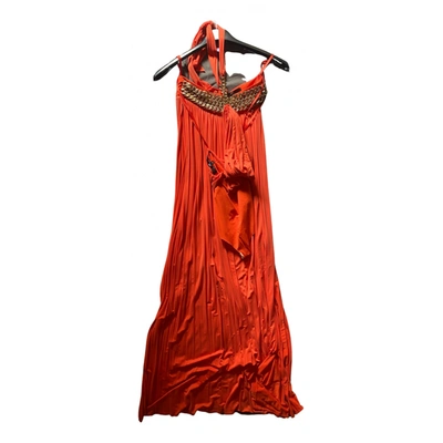 Pre-owned Elisabetta Franchi Dress In Orange
