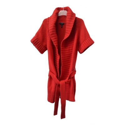 Pre-owned Escada Cardigan In Red