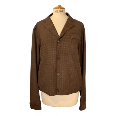 Pre-owned Ferragamo Wool Vest In Brown