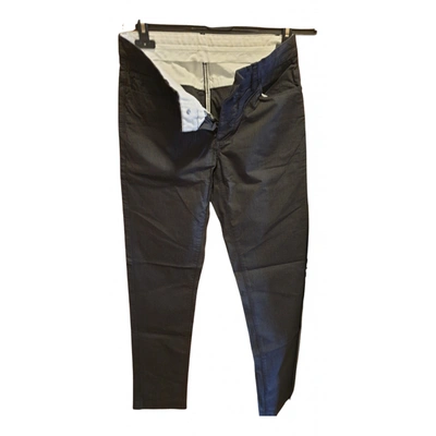 Pre-owned Guess Trousers In Black