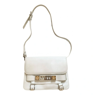 Pre-owned Proenza Schouler Ps11 Leather Handbag In White