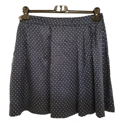 Pre-owned See By Chloé Silk Mini Skirt In Blue