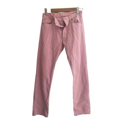 Pre-owned Levi's 501 Straight Jeans In Pink