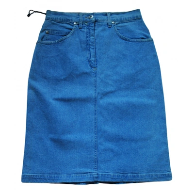 Pre-owned Les Copains Mini Skirt In Blue