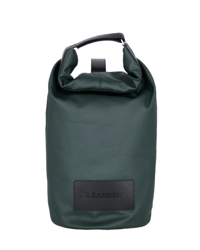 Jil Sander Small Backpack In Medium Green