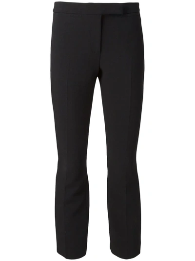 Alexander Mcqueen Cropped Trousers In Black