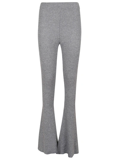 Alanui Sierra Eco Ribbed-knit Pants In Grey
