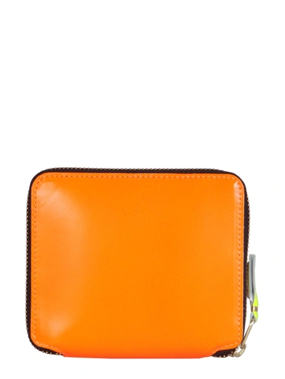 Comme Des Garçons Wallet Small Super Fluo Wallet In Orange