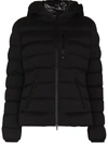 Moncler Herbe Hooded Quilted Shell Down Jacket In Black