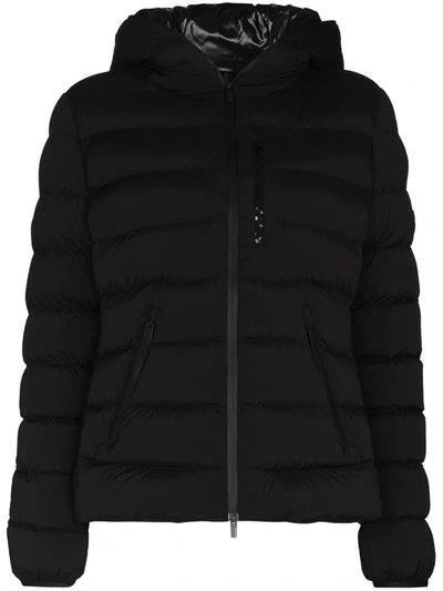 Moncler Herbe Hooded Quilted Shell Down Jacket In Black