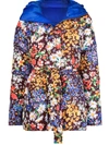 DSQUARED2 REVERSIBLE FLORAL-PRINT PADDED COAT