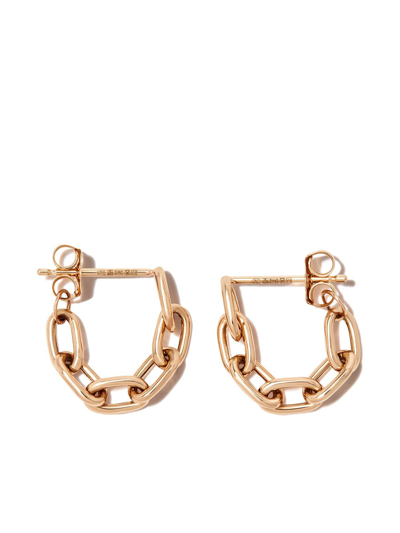 ZOË CHICCO 14KT YELLOW GOLD CHAIN-LINK HUGGIE EARRING