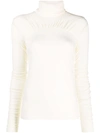 PATRIZIA PEPE FINE KNIT ROLL NECK JUMPER