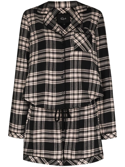 Rails Kellen Check-print Pyjama Set In 黑色