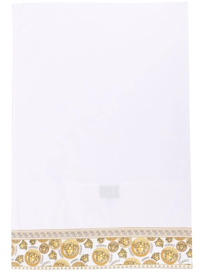 Versace Logo印花枕套套装 In 白色