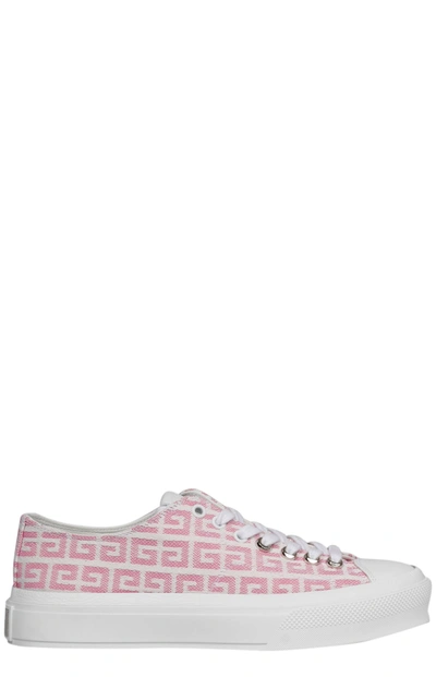 Givenchy Sneakers City 4g-jacquard Sneakers In Pink