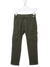 Il Gufo Slim-cut Cargo Trousers In 绿色