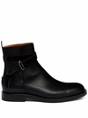 Off-white Paperclip Detail Ankle Boots In 黑色